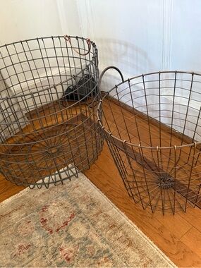 Threshold Wire Storage Basket Set - Rustic black Metal Home Accents